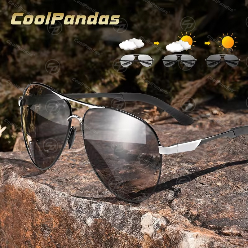 Sunglasses Aviator Polarized - Brand Pilot Photochromic Sunglasses Men Women