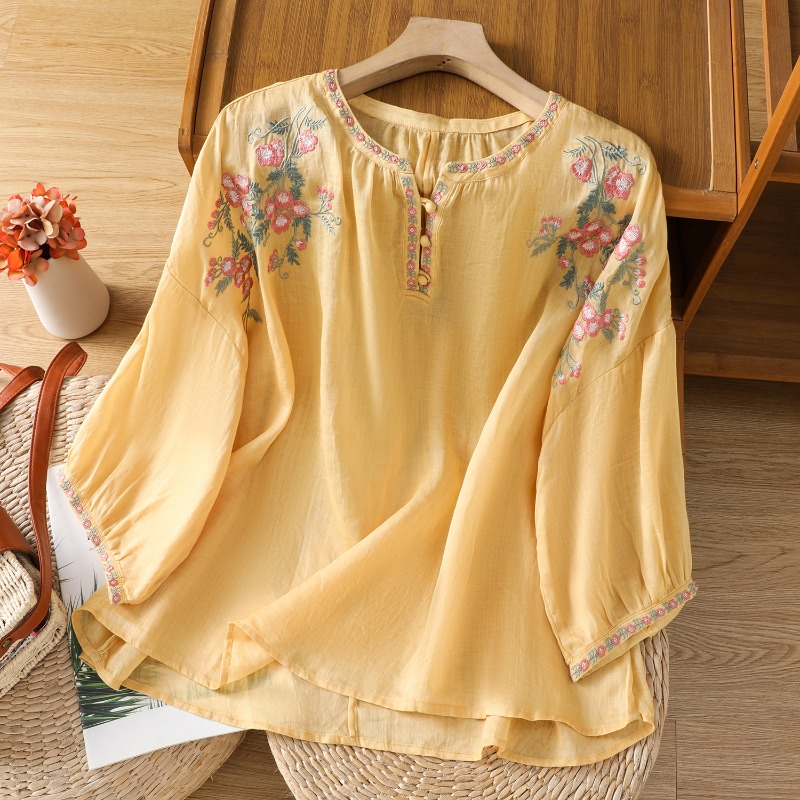 Chinese Style Women's Clothing - Linen Shirt Breathable review and price