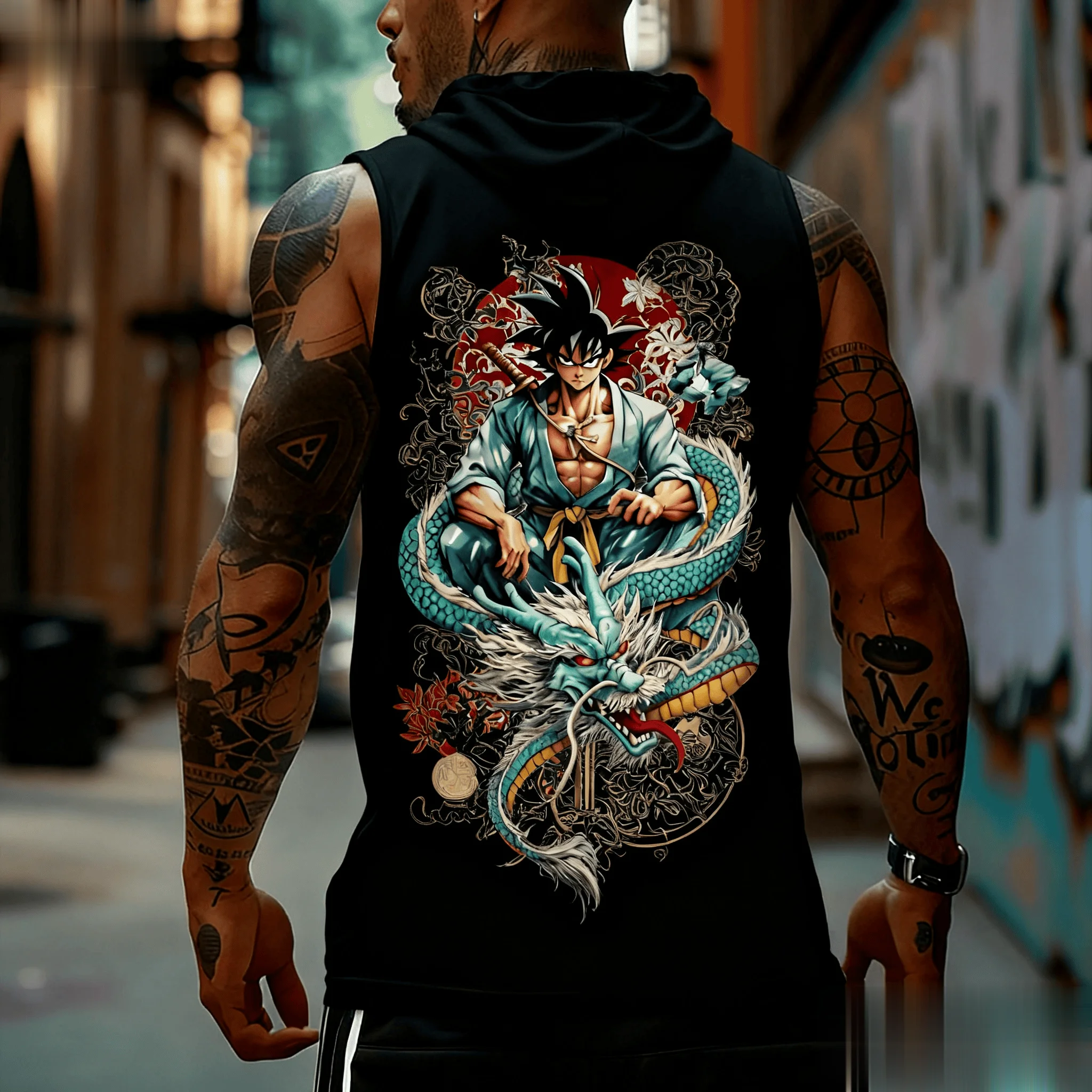 Dragon Ball Goku Anime Men Tan - Tank Top Muscle review and price