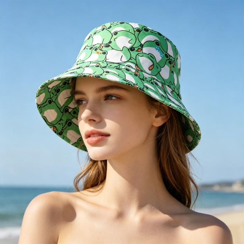 Packable Frogs Print Bucket Ha - Packable Hat Nylon review and price