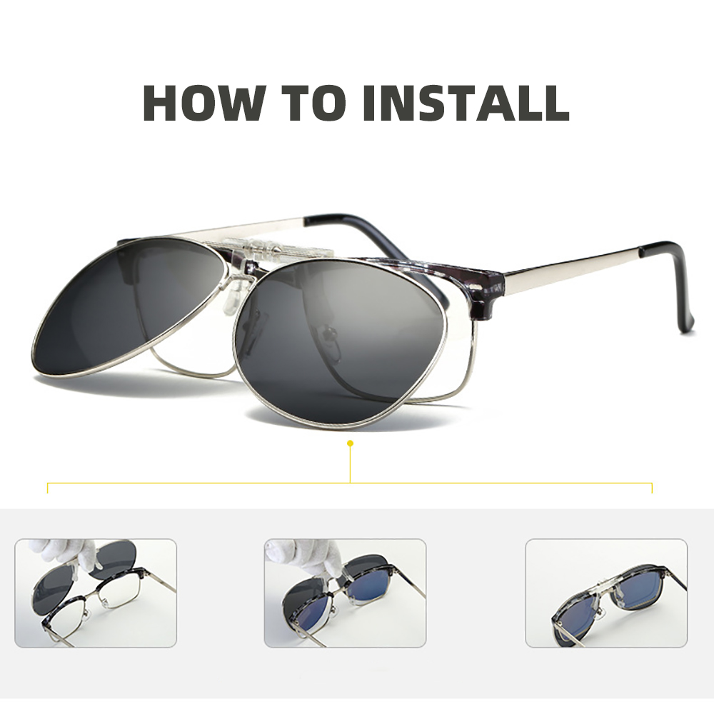 Oversized Pilot Clip on Sungla - Sunglasses Aviator Polarized review and price