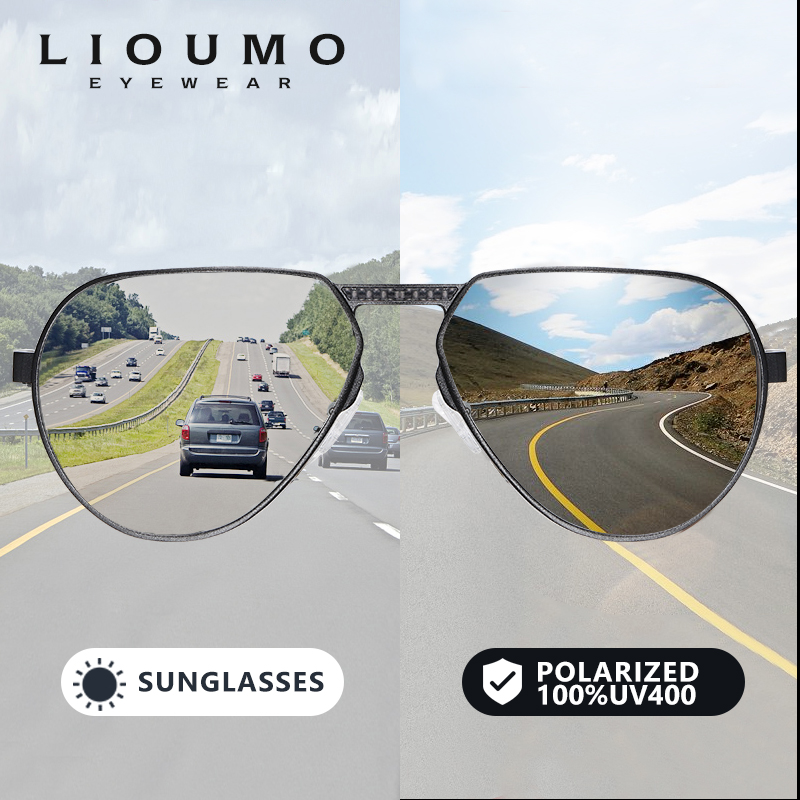 LIOUMO Aluminum Magnesium Fram - Sunglasses Aviator Polarized review and price